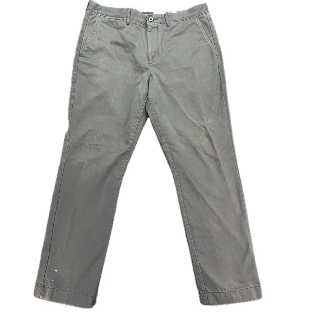 J Crew Always Oarsman Mens‎ 770 Straight Chinos Pants Gray Waist 33x30